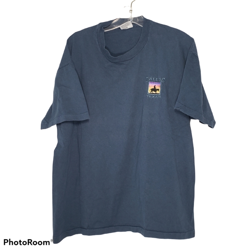 Vintage Sansegal Dallas Texas Embroidered Dallas Tee